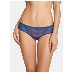 LUI et ELLE Трусы слипы Adeline низкой посадки с прозрачной передней частью, размер 4 (L), melange bleu marine