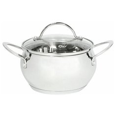 Кастрюля из нержавеющей стали со стеклянной крышкой BE-332/2 (d=20; 3,7 л) Webber