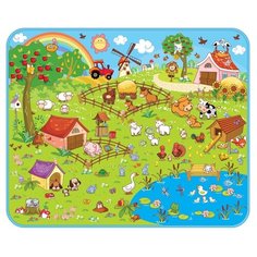 Развивающий коврик Mambobaby Ферма+Звёзды 130х160х0.5см