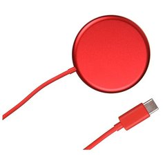 Зарядное устройство Baseus Simple Mini Magnetic Wireless Charger Red WXJK-H09