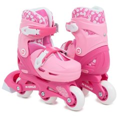 Коньки N.Ergo N-069 2 in 1 р.XS 26-29 Pink