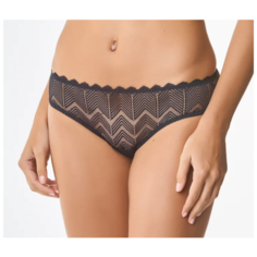 LUI et ELLE Трусы Слипы Carine кружевные, размер 1 (XS), noir