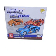 Пазл 3D Гоночная машина, 3 вида Junfa Toys