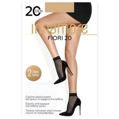 Капроновые носки Innamore Fiori 20, 2 пары, размер UNI, miele
