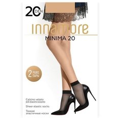 Капроновые носки Innamore Minima 20 den, 2 пары, размер UNI, miele