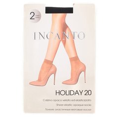 Капроновые носки Incanto Holiday 20, 2 пары, размер UNI, nero