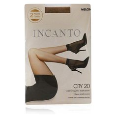 Капроновые носки Incanto City 20, 2 пары, размер UNI, melon