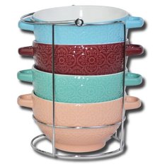 Набор керамических супниц из 4 предм. KL-390 (1х6) Kelli