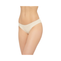 LUI et ELLE Трусы Invisible слипы низкой посадки бесшовные, размер 5 (XL), beige