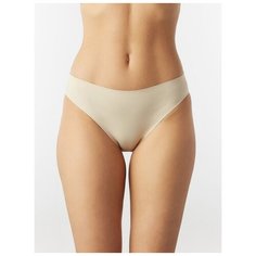 LUI et ELLE Трусы Invisible слипы средней посадки бесшовные, размер 1 (XS), beige