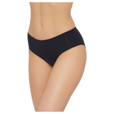 LUI et ELLE Трусы Invisible слипы средней посадки бесшовные, размер 2 (S), black
