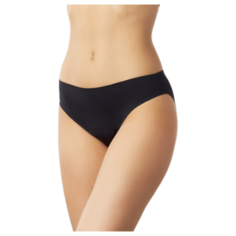 LUI et ELLE Трусы Invisible слипы средней посадки бесшовные, размер 1 (XS), black