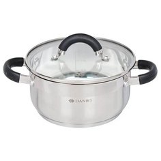Кастрюля Daniks Турин 2.2L QS-1-18/GS-01413-18CA / 332344