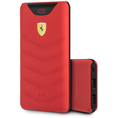Аккумулятор Ferrari Wireless Power Bank 10000 mAh (FEOPBW10KQU), красный