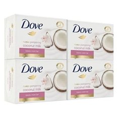 Мыло Dove Крем Кокосовое Молочко и Лепестки Жасмина 135гр * 4шт