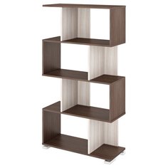 Стеллаж Мэрдэс СЛ-5-4 8 полок, материал: ЛДСП, ШxГxВ: 75х28х139.5 см, шамони/карамель Merdes