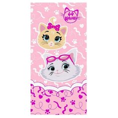 Махровые полот ВТ 44 Котёнка Девочки м1141_02 M 60*120 роз Bravo