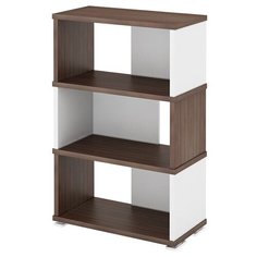 Стеллаж Мэрдэс СБ-10-3 3 полки, материал: ЛДСП, ШxГxВ: 70х30х109.5 см, шамони/белый жемчуг Merdes