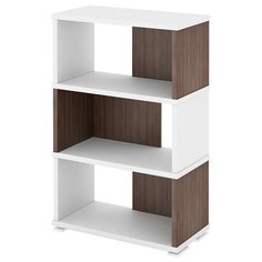 Стеллаж Мэрдэс СБ-10-3 3 полки, материал: ЛДСП, ШxГxВ: 70х30х109.5 см, белый жемчуг/шамони Merdes