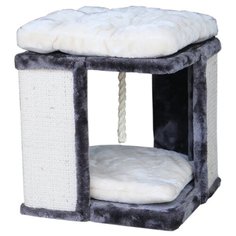 Когтеточка для кошек FOXIE House 40х40х42см серо-белая