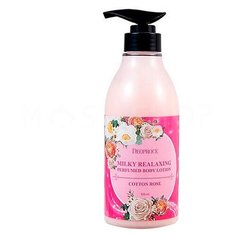 Увлажняющий лосьон для тела Deoproce Milky Relaxing Perfumed Body Lotion Cotton Rose