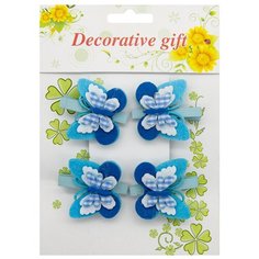 PR Набор декоративных прищепок Decorative Gift, упак./4 шт. (55) АЙРИС пресс