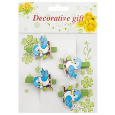 PR Набор декоративных прищепок Decorative Gift, упак./4 шт. (48) АЙРИС пресс