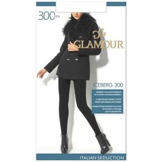 Колготки Glamour Iceberg, 300 den, размер 5-XL, nero (черный), 2 пары