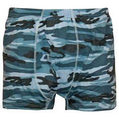 N.O.A. Набор трусов боксеры с камуфляжным принтом, 2 шт., размер 48, милитари голубой NOA