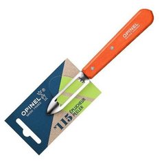 Нож для чистки овощей Opinel №115, деревянная рукоять, нержавеющая сталь, красный, блистер, 001931