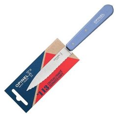 Нож столовый Opinel №113, деревянная рукоять, блистер, нержавеющая сталь, синий 001922