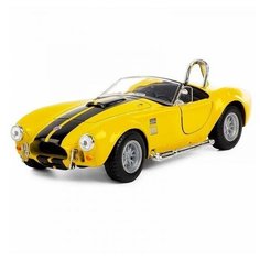 Машинка металлическая Kinsmart 1:32 "1965 Shelby Cobra 427 S/C" KT5322D инерционная / Желтый