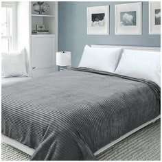 Покрывало 150*200 Happy Family велсофт Волна г/к №51 серый