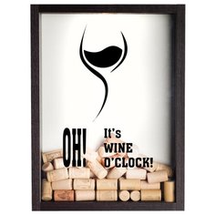 Копилка для винных пробок Том Полкер "Its wine oclock" комбинированная