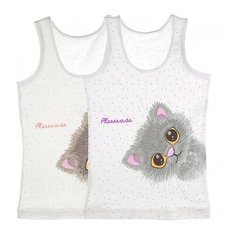 Майка Donella 5 шт., размер 4-5, бежевый