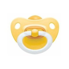 Пустышка NUK Classic Soft латекс 6-18м + контейнер, желтый