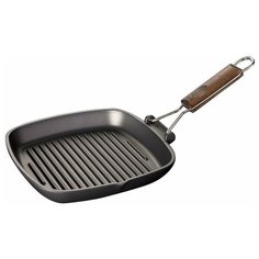 Сковорода-гриль Risoli Saporella Wood Touch 000090/20T00, 20x20 см, черный