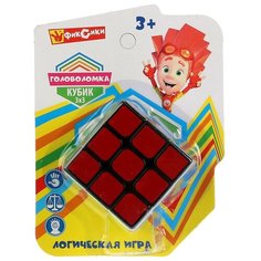Головоломка Играем вместе Фиксики. Кубик 3х3 (ZY835395-R) разноцветный