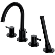 Смеситель с душевой лейкой встраиваемый Omnires Y Y1232 черный