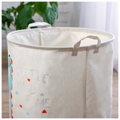 Корзина для игрушек ZABIAKA "Приветливый динозавр", ткань: хлопок с пропиткой