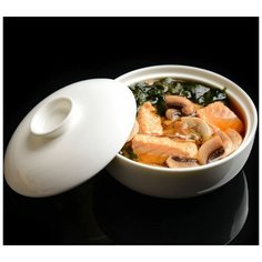 Миска для мисосупа тарелка для мисо белая мисосупница в наборе 2шт супница бульонница Open Kitchen