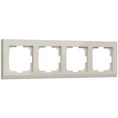 W0041803/ Werkel Рамка на 4 поста Stark (слоновая кость) Веркель