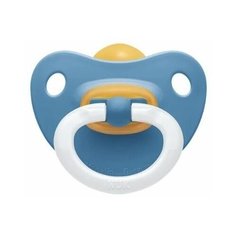 Пустышка NUK Classic Soft латекс 18-36м + контейнер, голубой