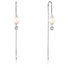 Бронницкий Ювелир Серьги из белого золота 66319893000