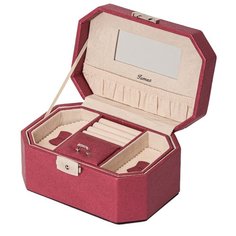 Шкатулка для украшений S-655-7RB бордовый Ismat Decor