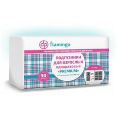 FLAMINGO PREMIUM Подгузники для взрослых размер M (30 шт/уп)