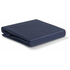 Простыня из сатина темно-синего цвета из коллекции Essential, 240х270 см Tkano