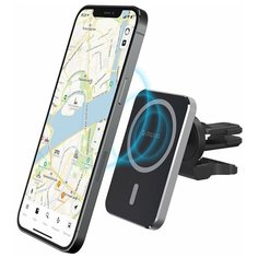 Автомобильный держатель MagSafe на вентиляционную решетку для iPhone 12 / 12 Pro / 12 Pro Max, Deppa