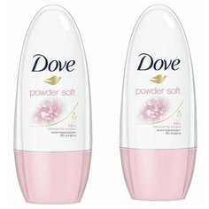 DOVE Део-шарик Нежность пудры 50мл (2 шт в наборе)
