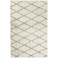 Ковер Prestige 80x150 см (100% полиэстер), ромбы бежевый Multidecor